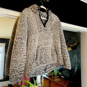 PINK Sherpa sweater.